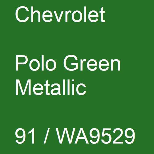 Chevrolet, Polo Green Metallic, 91 / WA9529.